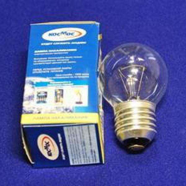 Лампа накаливания 60W, E27 шар прозрачная Космос