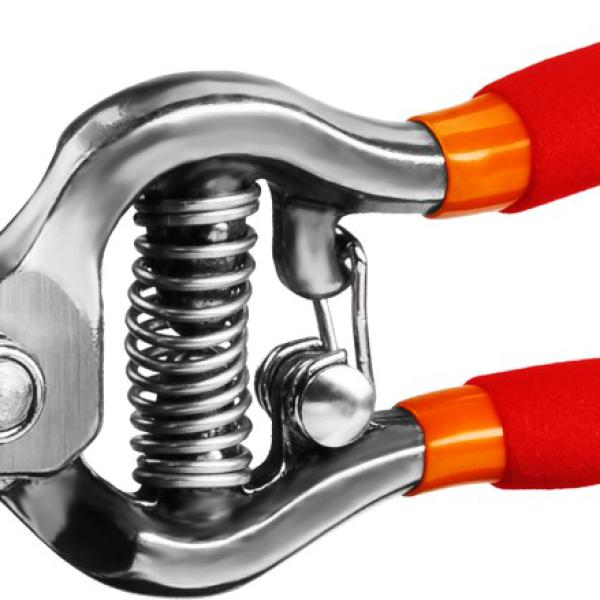 Секатор G-1 цельнокованый, плоскостной, 150мм, рез до 12 мм, GRINDA 423101