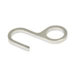 Крючок для рейлинга одинарный , хром, гальваника 58131