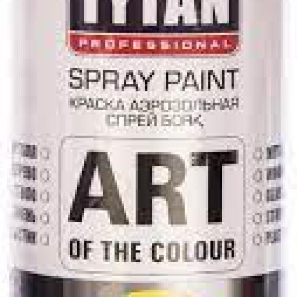 Краска аэрозольная  Белая глянец RAL 9003 400 мл ,Tytan Professional Art of the colour