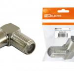 Переходник гн.F- шт.TV угловой папа TDM  SQ1809-0013