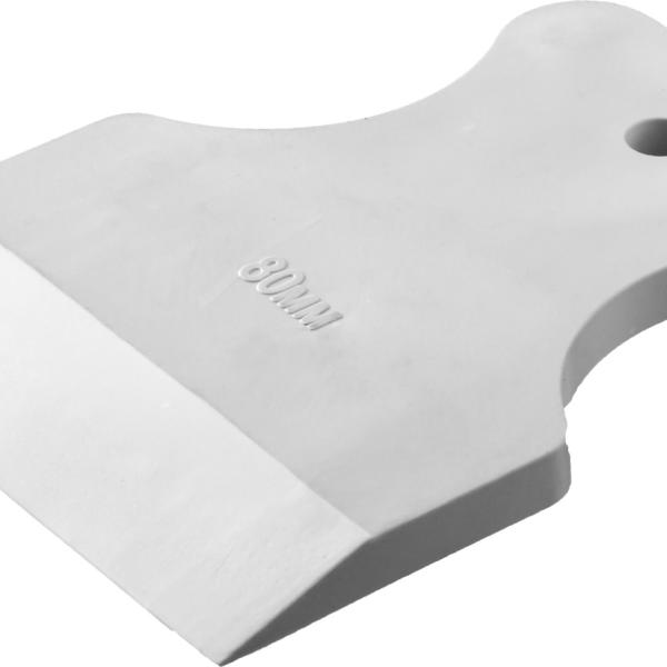 Шпатель 80 мм STAYER "MASTER" резиновый белый, 1027-80